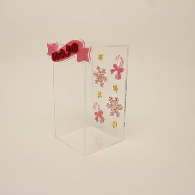 Caixa Cúpula Natal - Minnie - 15cm - 1 unidade