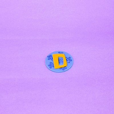 TAG inicial - Bob Esponja - 5cm - 1 unidade