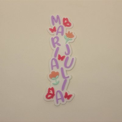 Aplique Nome Batata Grande - Jardim - 15cm - 1 unidade