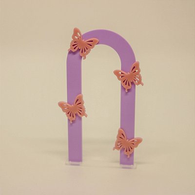 Cenário Borboletas - Jardim - 14cm - 1 unidade