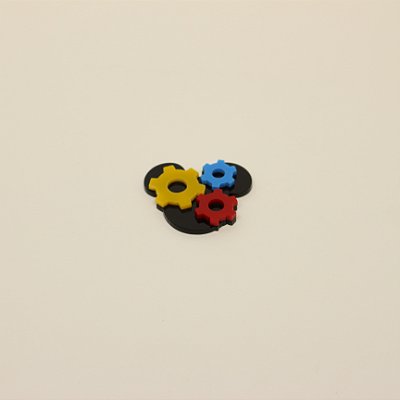 Aplique Silhueta com engrenagem Turma do Mickey - Mickey - 3,5cm - 1 unidade