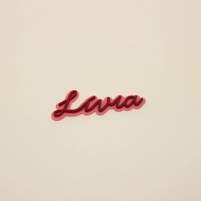 Aplique Nome duplo - Laços - 10cm - 1 unidade