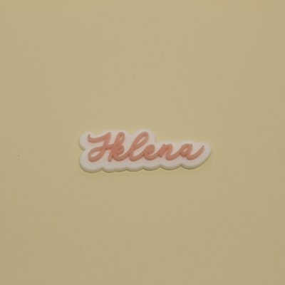 Aplique Nome Duplo - Bailarina - 5cm - 1 unidade