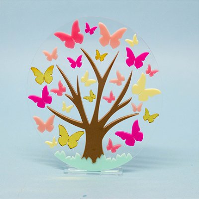 Cenário Borboleta - Jardim - 13cm - 1 unidade