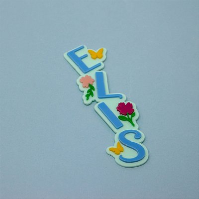 Aplique Nome com Flores para Batata Grande - Encanto - 15cm - 1 unidade