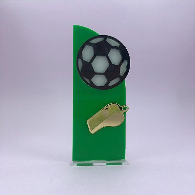 Cenário Bola e Apito - Futebol - 10cm - 1 unidade