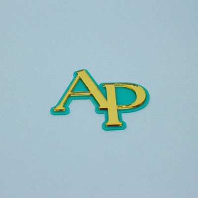 Aplique Inicial Duplo - Graduações - 7cm - 1 unidade