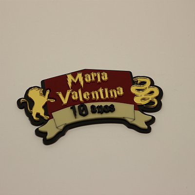 Aplique Kitkat Nome e Idade - Harry Potter - 12cm -1 unidade