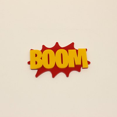 Aplique Boom Pow - Heróis - 6cm - 1 unidade
