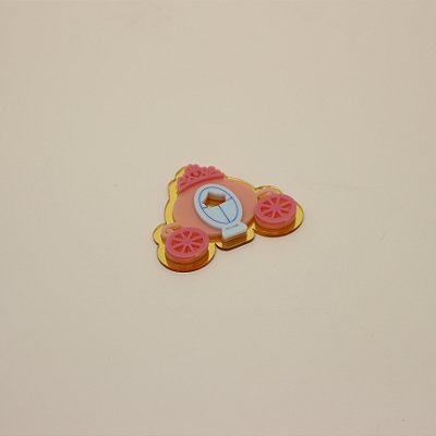 Aplique Carruagem - Princesas - 6,5cm - 1 unidade