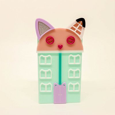 Cachepô Kitkat Gatinho - Casa Mágica da Gabby - 12cm - 1 unidade