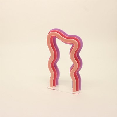 Cenário Triplo Rosa - Casa Mágica da Gabby - 14cm - 1 unidade