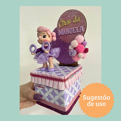 Cenário Glitter Circo - Circo - 14cm - 1 unidade