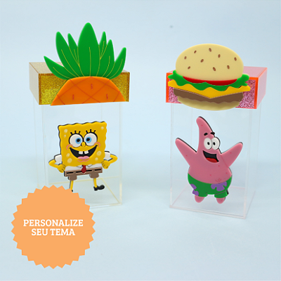 Caixa Suspiro com tampa decorada - Personalizável - 12cm - 1 unidade