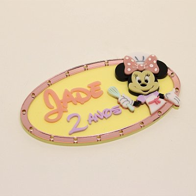 Aplique Kitkat Confeitaria com LED - Minnie - 12cm - 1 unidade