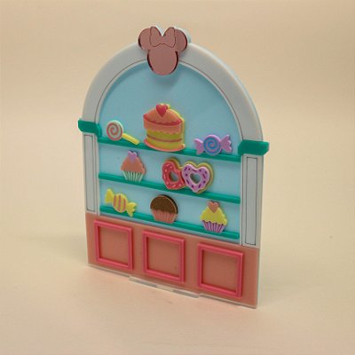 Cenário Vitrine de Doces - Minnie - 15cm - 1 unidade