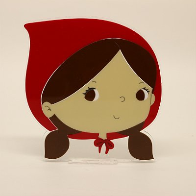 Cenário Rosto Chapeuzinho - Chapeuzinho Vermelho - 12cm - 1 unidade