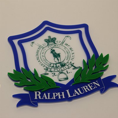 Aplique Brasão G - Polo Ralph Lauren - 12cm - 1 unidade