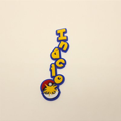 Aplique Nome com Pokebola para Batata grande - Pokemon - 14cm - 1 unidade