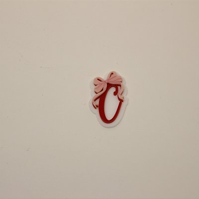 Aplique Inicial com Laço - Laços - 5cm - 1 unidade