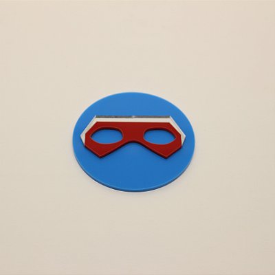 Aplique TAG Máscara - Henry Danger - 6cm - 1 unidade