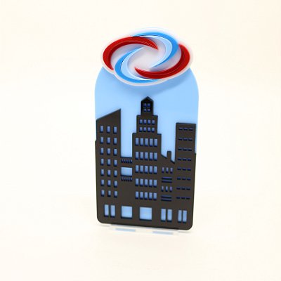 Cenário Prédio com Logo - Henry Danger - 14cm - 1 unidade