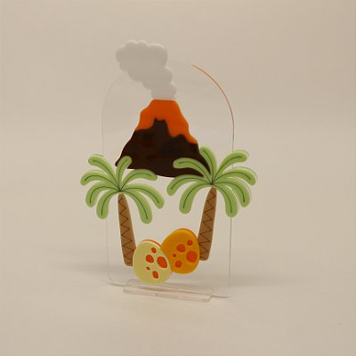 Cenário Vulcão - Dinossauro - 14cm - 1 unidade