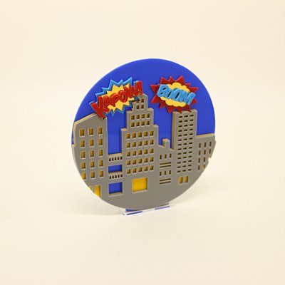 Cenário Prédios - Heróis - 13cm - 1 unidade