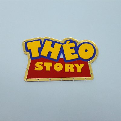 Aplique Story com Nome e furos para LED - Toy Story - 15cm - 1 unidade