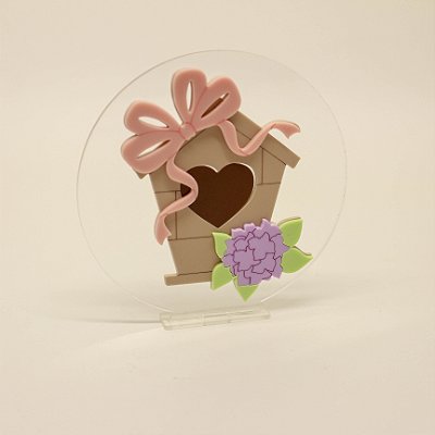 Cenário Casa de Passarinho - Jardim - 12cm - 1 unidade