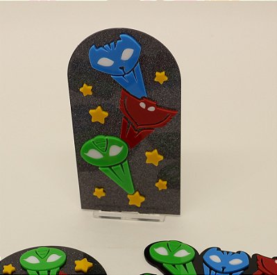Cenário Máscaras - PJ Mask - 14cm - 1 unidade