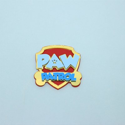 Aplique Paw Patrol - Patrulha Canina - 7cm - 1 unidade