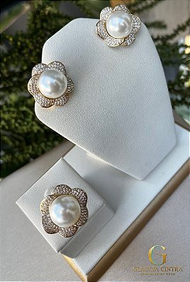 Conjunto Flor de Pérola