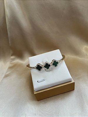 Bracelete Trevo Cravejado