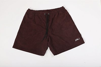 Bermuda Veludo Cotelê Pdz Bordô