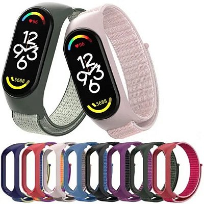 Pulseira de Nylon para Mi Band 3/4/5/6