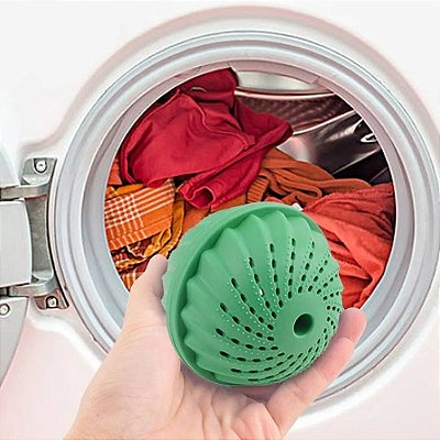Bola Mágica Lava Roupas Elimina Fiapos e Pelos Filtro.