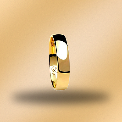 Par de alianças de casamento ouro 18k 3mm