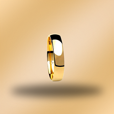 PAR DE ALIANÇAS DE CASAMENTO, OURO 18K, 3MM