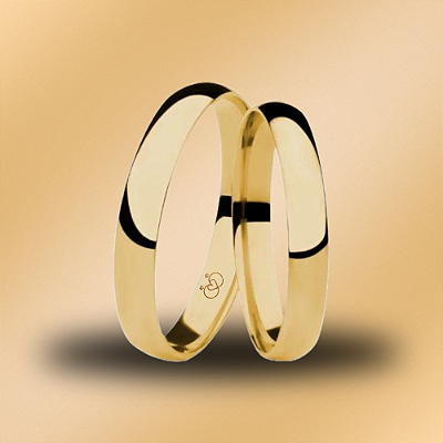PAR DE ALIANÇAS DE CASAMENTO, OURO 18K, 2MM