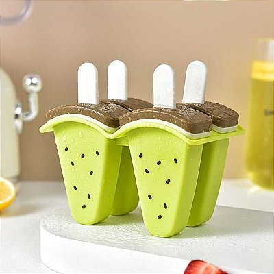 Forma Molde Para Sorvete Picolé Caseiro Divertivo Frutas