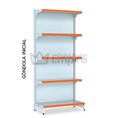GÔNDOLA DE AÇO FIT 40 INICIAL PAREDE 1,70X0,90X0,40 0,30 C5