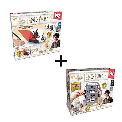 Combo Jogo Trilha e Arts Kit desenho Harry Potter + 6 anos