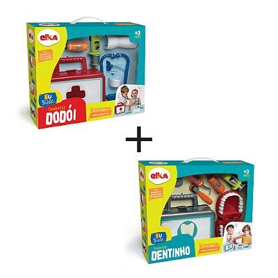 Combo Brinquedos Doutor(A)Dodói e Doutor(A) Dentinho 3 anos