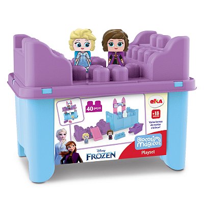 Playset Blocos Mágicos 40 peças Frozen