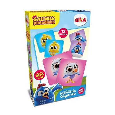 Jogo da Memória Gigante Galinha Pintadinha