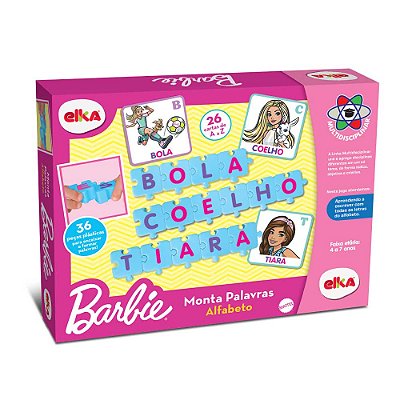 Monta Palavras Alfabeto Barbie