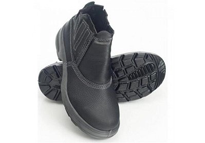 BOTINA DE COURO USAFE/BRACOL BICO PVC