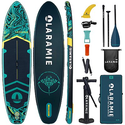 Prancha Stand Up Inflável 11.6' + Kit Laramie Kit-xgreen
