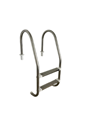 Escada para Piscina 2 Degraus Inox